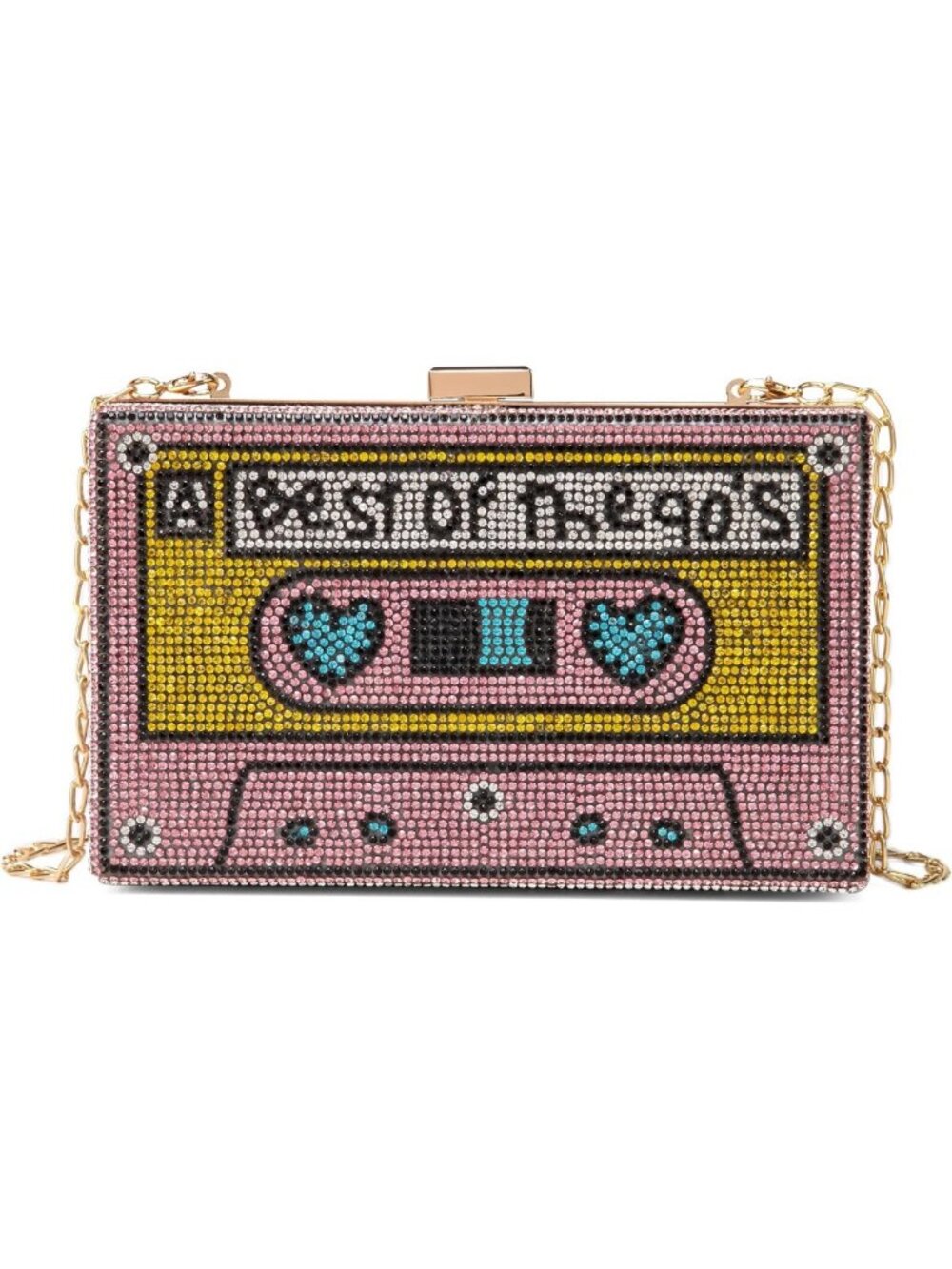 Unique Retro Rhinestone Crossbody Bag - Fun Evening Clutch Purse for Women